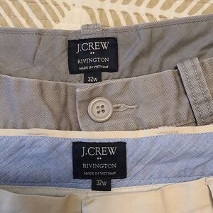 Lot of 2 J Crew Rivington shorts 32 waist